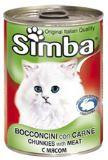 SIMBA CANS, Симба кусочки с телятиной, олениной и дичью для кошек, банка 415 гр.