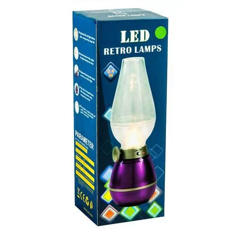 Лампа светодиодная «Волшебная керосинка» LED RETRO LAMPS 0.4W с аккумулятором - фото 2 - id-p70217448