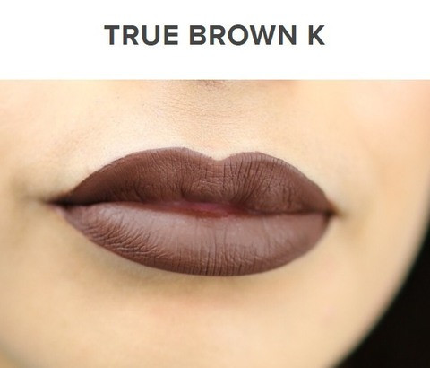 Жидкая матовая помада + карандаш KYLIE Lip Kit от Кайли Дженнер (True Brown K) - фото 1 - id-p70217610