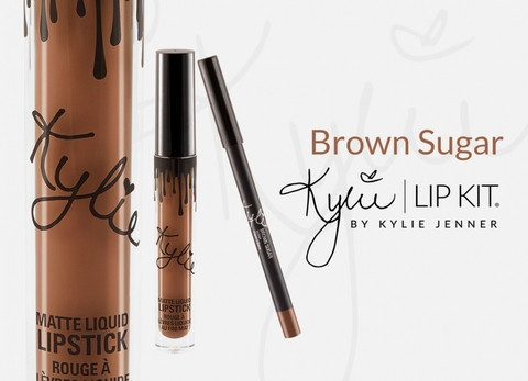 Жидкая матовая помада + карандаш KYLIE Lip Kit от Кайли Дженнер (True Brown K) - фото 8 - id-p70217610