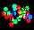 Электрогирлянда многоцветная RGB LED с плафонами, 4 метра (Сосулька), фото 5