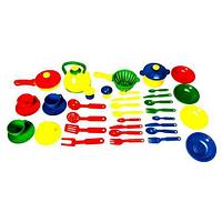 Набор детской игрушечной посуды «Поварёнок» KSC 22-114 [38 предметов]