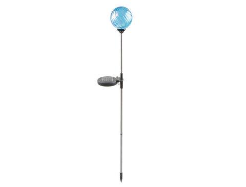 Светильник светодиодный для сада ENGARD «Хрустальный шар» на солнечной батарее (Голубой)