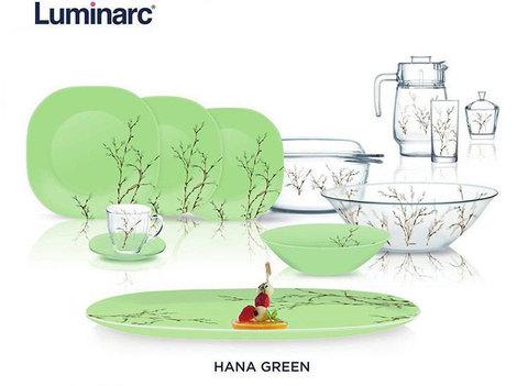 Сервиз столовый Luminarc Hana Beige / White / Green (Hana Green (50 предметов)) - фото 1 - id-p70218229
