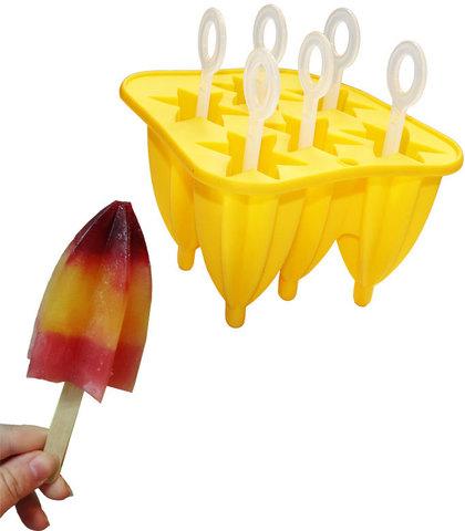 Форма силиконовая для мороженого и фруктового льда (Клубничка)