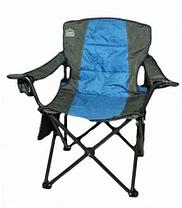 Кресло складное туристическое со спинкой и подлокотниками Camp Master (Синий)