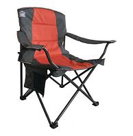 Кресло складное туристическое со спинкой и подлокотниками Camp Master (Оранжевый)