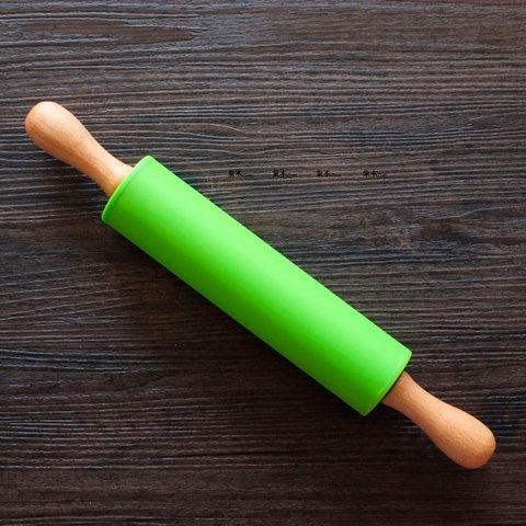 Скалка с силиконовым покрытием Dough Roller (37 х 5,5 см) - фото 3 - id-p70219095