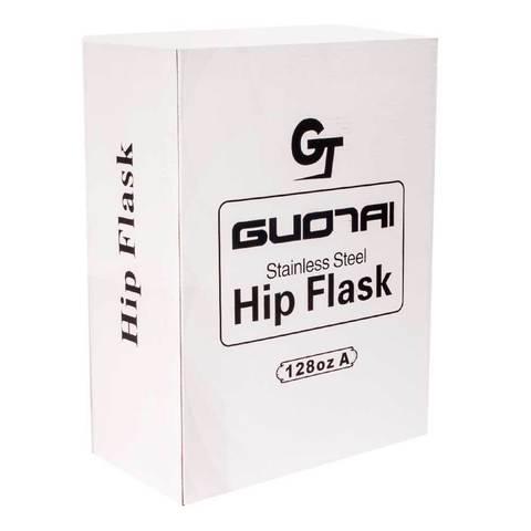 Фляжка-диспенсер подарочная GT GUONAI Stainless Steel Hip Flask 128 oz A [3,8 л] (WHISKEY (темно-коричневая)) - фото 6 - id-p70219163