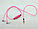 Наушники светящиеся вакуумные металлические Glowing Earphone (Розовый), фото 5