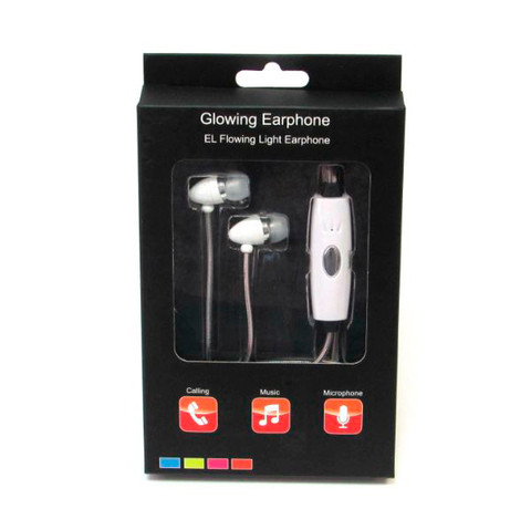 Наушники светящиеся вакуумные металлические Glowing Earphone (Розовый) - фото 6 - id-p70219174