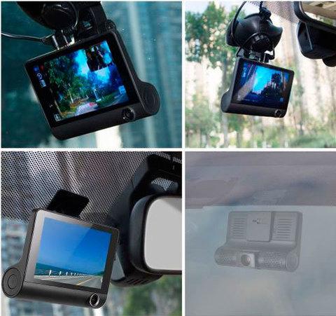 Видеорегистратор с тремя камерами VIDEO CAR DVR L-L319 [FullHD 1080P; дисплей 4 ; угол обзора 170 градусов, - фото 9 - id-p70219192