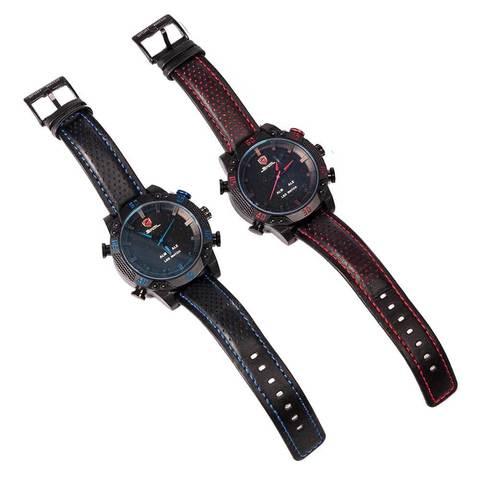 Часы наручные мужские спортивные Shark Sport Watch SH265 (Черный с синим) - фото 8 - id-p70219229