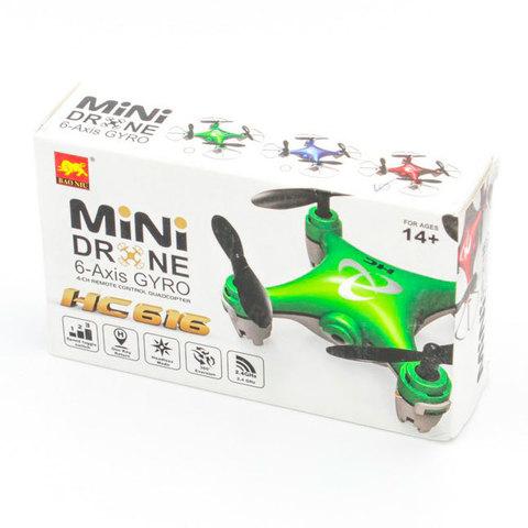 Квадрокоптер карманный MiNi DRON НС616 с 6-осевым гироскопом - фото 2 - id-p70219569