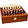 Подарочный набор: шахматы, фляжка, рюмки «Великий комбинатор» в деревянном кейсе (под гравировку), фото 5