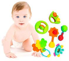 Набор детских погремушек Baby Toys (8 предметов)