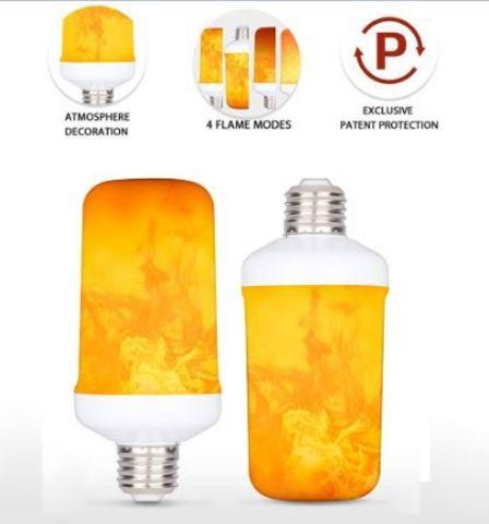 Лампа LED Flame Effect с имитацией пламени огня (Е14 / 12W) - фото 3 - id-p70220207