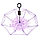 Чудо-зонт автоматический прозрачный «Перевертыш наоборот» (Розовые цветы), фото 9
