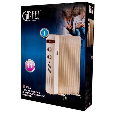 Обогреватель-радиатор масляный GIPFEL [2500 W] (11 секций / с тепловентилятором) - фото 3 - id-p70220275
