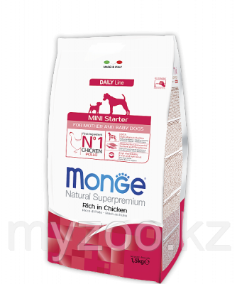 Monge Mini Starter для беременных и кормящих мелких собак курица1.5 кг