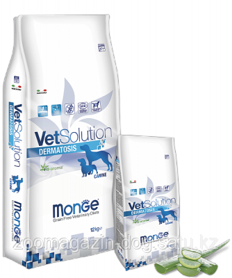 Monge VETSOLUTION DERMATOSIS ADULT диета для собак при дерматологических заболеваниях, 2кг