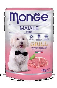 Monge Dog Grill для собак со свининой, пауч. 100гр.