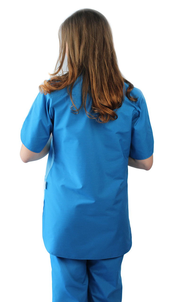Костюм медицинский женский Октава голубой со светло-голубым - фото 2 - id-p70227466