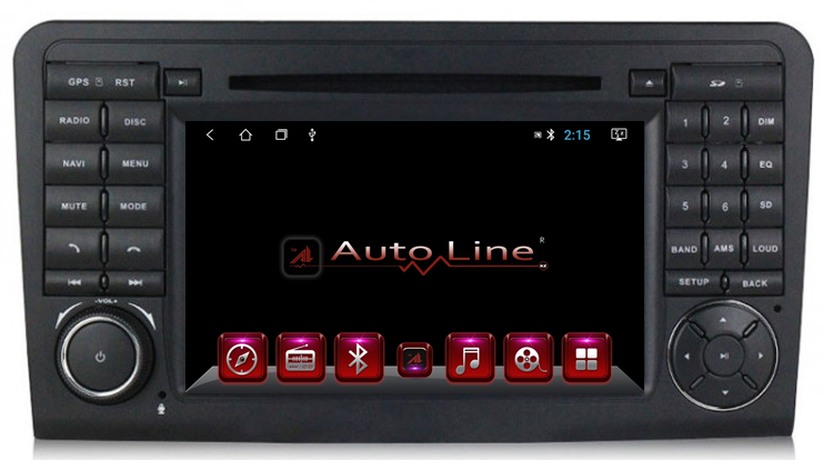 ANDROID 8.1.0 Mercedes Ml 164, Gl X164 2005-2012г. 100 HD ЭКРАН 1024-600 ПРОЦЕССОР 4 ЯДРА (QUAD CORE)