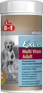 8in1 Excel Multi Vitamin Adult, 8в1 Эксель мультивитамины для взрослых собак, уп. 70табл. - фото 1 - id-p70241529