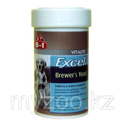 8в1 Excel BREWERS Yeast with Garlic, 8в1 Эксель пивные дрожжи, уп. 250табл.