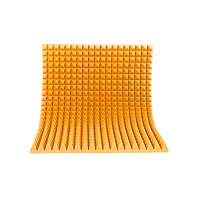 Акустический поролон Пирамида Оранжевый