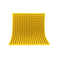 Акустический поролон Пирамида Желтый