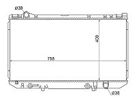 Радиатор LEXUS LS400 CELSIOR UCF10 90-94