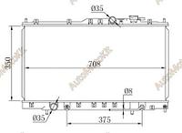Радиатор CHRYSLER SEBRING DODGE STRATUS MITSUBISHI ECLIPSE 01- (на купэ)