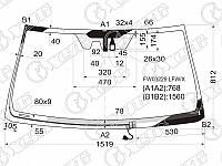 Стекло лобовое с обогревом щеток +дд +камера в клей TOYOTA LAND CRUISER PRADO/LEXUS GX460 09-