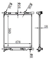 Радиатор RENAULT KANGOO 08-