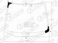 Стекло лобовое в клей TOYOTA IPSUM 01-09