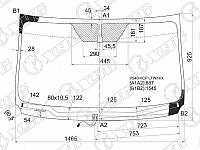 Стекло лобовое с обогревом щеток в клей TOYOTA RAV4 #C4# 13-