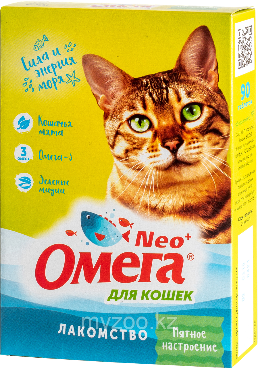 Омега NEO лакомств д/кошек с кошачей мятой "Мятное настроение"
