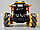 Машинка радиоуправляемая вездеход колёса 360° жёлтая с подсветкой Rock Crawler 806-10A, фото 4