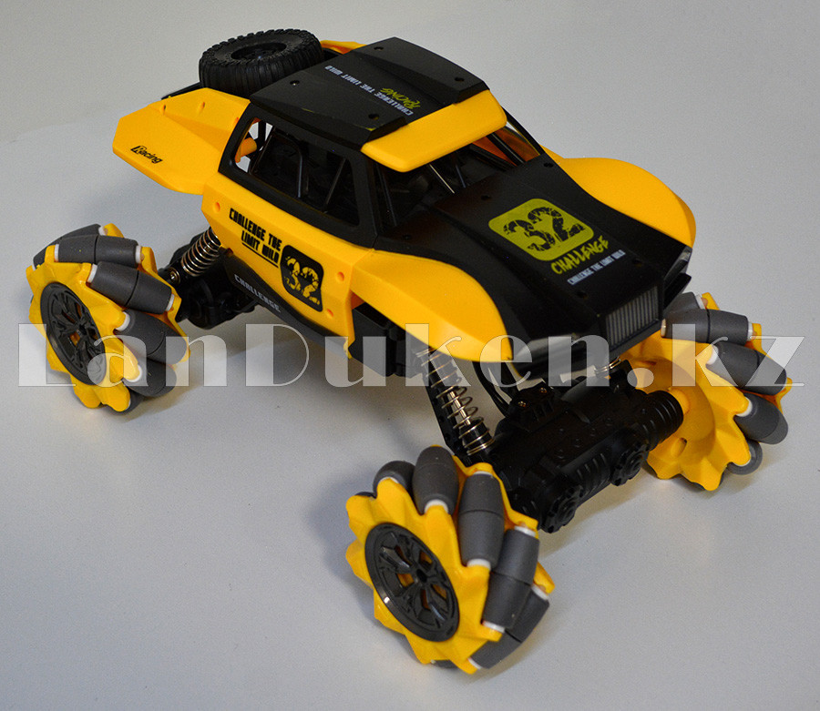 Машинка радиоуправляемая вездеход колёса 360° жёлтая с подсветкой Rock Crawler 806-10A - фото 8 - id-p70202499