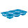 Силиконовая форма для выпечки 6 ячеек в виде цветка (голубая), фото 5
