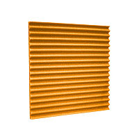 Акустический поролон Волна Оранжевый