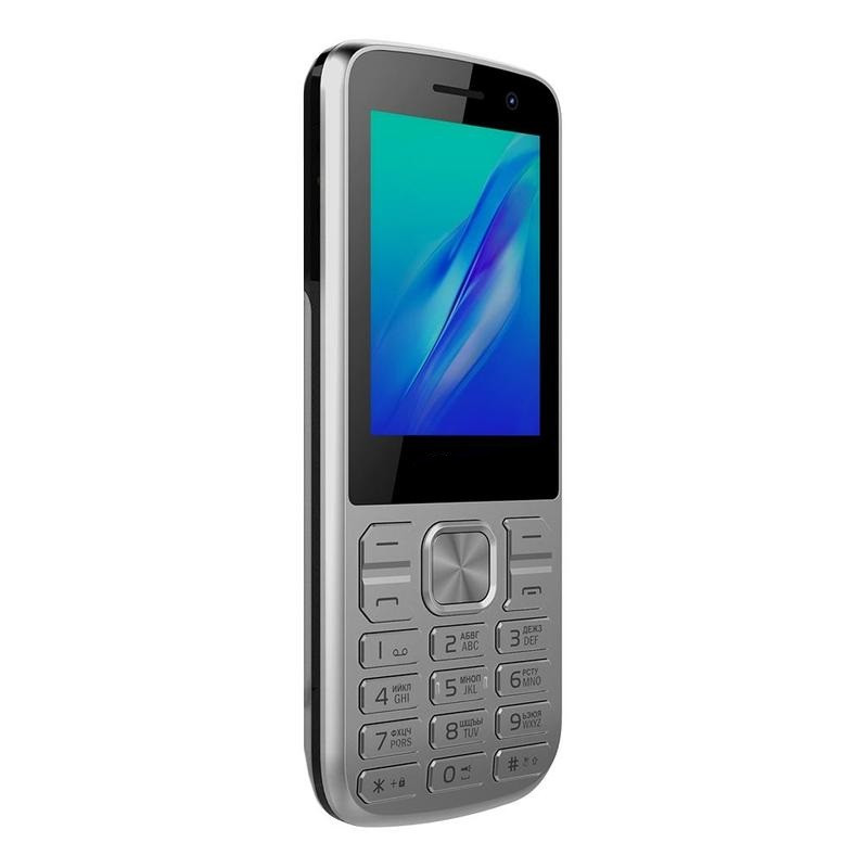 Мобильный телефон с мощным фонариком, фронтальной камерой, в металлическом корпусе, ID21M silver - фото 4 - id-p70299211