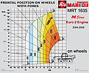 Аренда Телескопического погрузчика с поворотной платформой Manitou MRT 1635 Маниту, фото 3