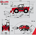 Manitou MT1233 Маниту телескопиялық тиегішін жалға алу, фото 3