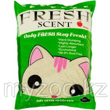 Fresh Scent Комкующийся наполнитель с ароматом яблока, уп. 10л 8кг.