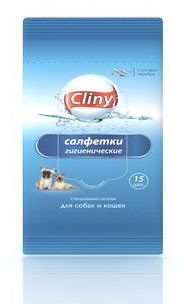 Cliny, Клини гигиенические салфетки для собак и кошек, уп. 10шт.