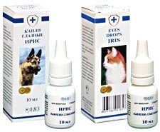 ИРИС для кошек и собак глазные капли, фл. 10 мл - фото 1 - id-p70321208