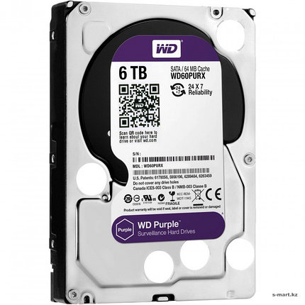 Жесткий диск HDD 6000 Gb Western Digital, 3.5", 64Mb, SATA III, фото 2